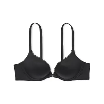 Victoria's Secret BODY BY VICTORIA 7452 Contour Push-Up Smooth Bra/Black Bra Women's Black