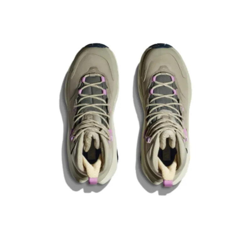 HOKA ONE ONE Kaha 2 GTX Celadon Cushioning, Wear Resistant High Top Outdoor Shoes Men's Gray-3