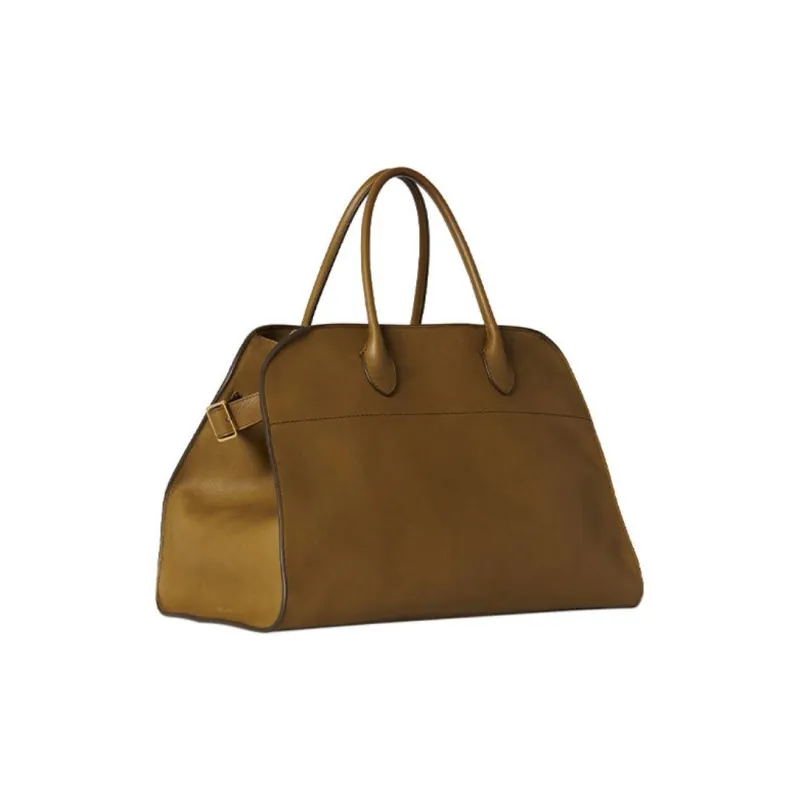 THE ROW Margau Leather Tote Bag Shopping Bag Handbag Women's Moss-1