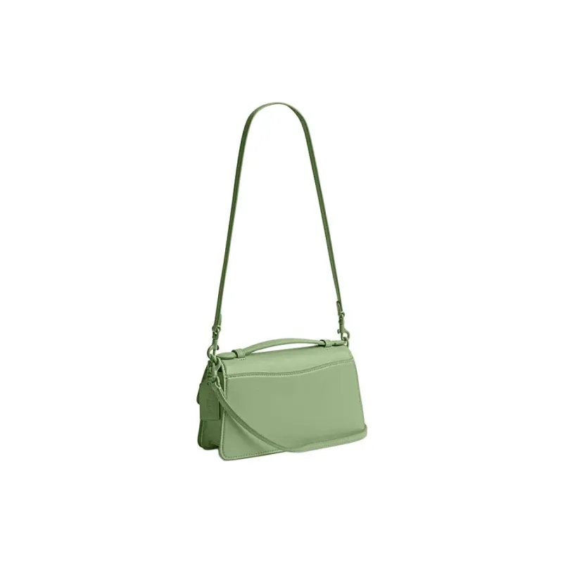 COACH Cow Leather Portable Crossbody Bag, Shoulder Bag Medium Size Women's Light Pistachio-1