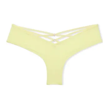 Victoria's Secret VERY SEXY Strappy-Back High-Leg Cheeky Panty/CG Underpants Women's 1 Pack Lemon