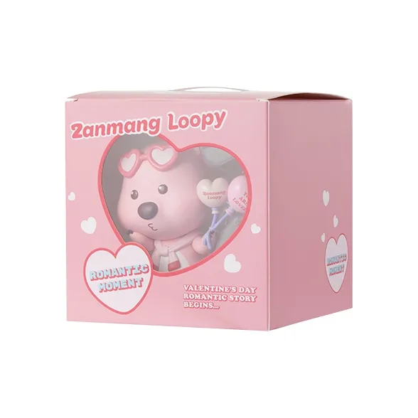 MINISO Little Beaver Zanmang Loopy Collection Valentine's Day Loopy Ornament Chibi Figures-0