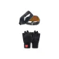 Fitness Deadlift Set[Upgraded 3.0 Version Black+Wristband Compression Glove]