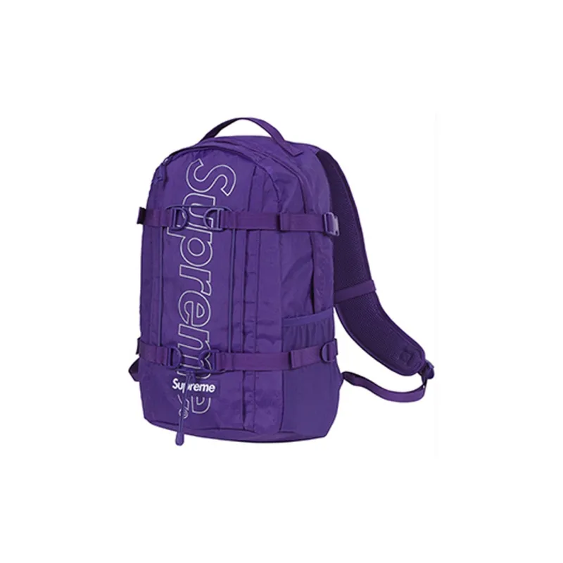 Supreme FW18 Fabric Backpack Regular Unisex Purple-1