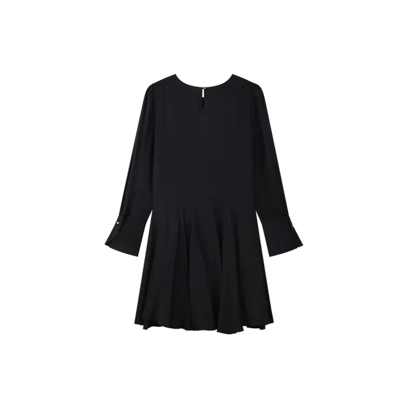 THE SEA LIFE Long Sleeved Dress Women's Black Mage-1