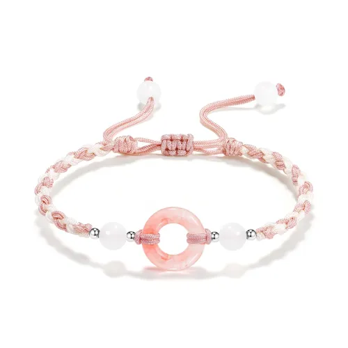NRO Multicolor Cord Fortune Bead Bracelet Pair Unisex