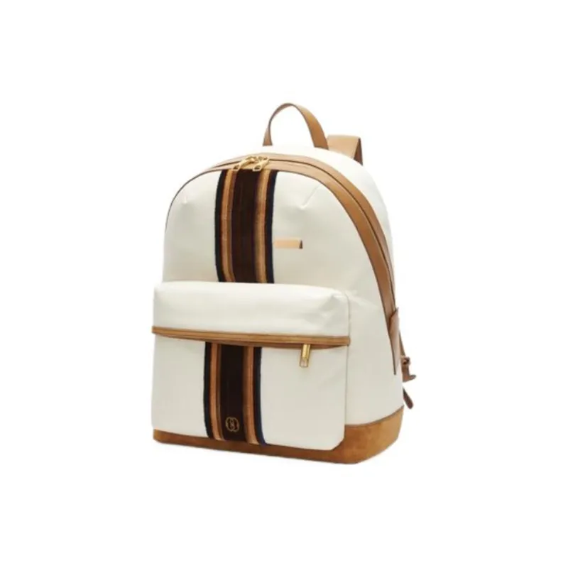 BALLY Cow Leather Backpack Large Size Men's Nude-2