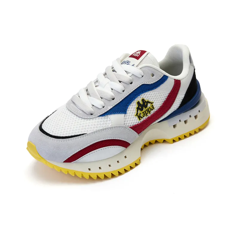 Kappa Cushioned Slip Resistant Support Low Top Casual Running Shoes Unisex White Red-1