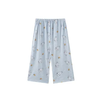 MADALLO Pajama Pants Women's Light Blue