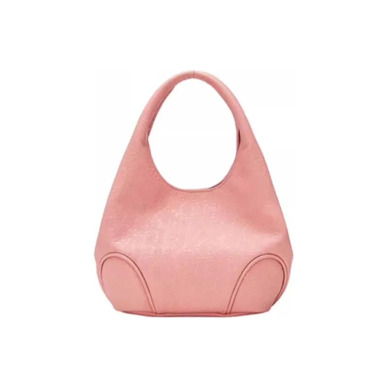 Laurence & Chico Top Grain Cow Leather Handbag Medium Size Women's Dusty Pink-1