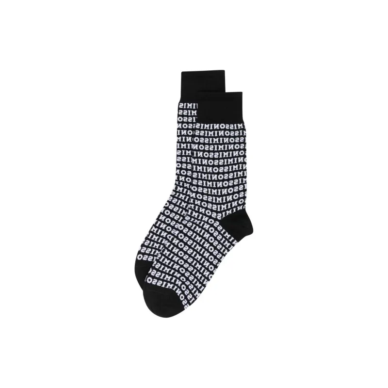 MISSONI Mid-Calf Socks Men's Black-0
