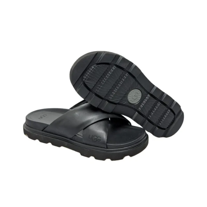 UGG Capitola Cross Slide Sandal Black-4