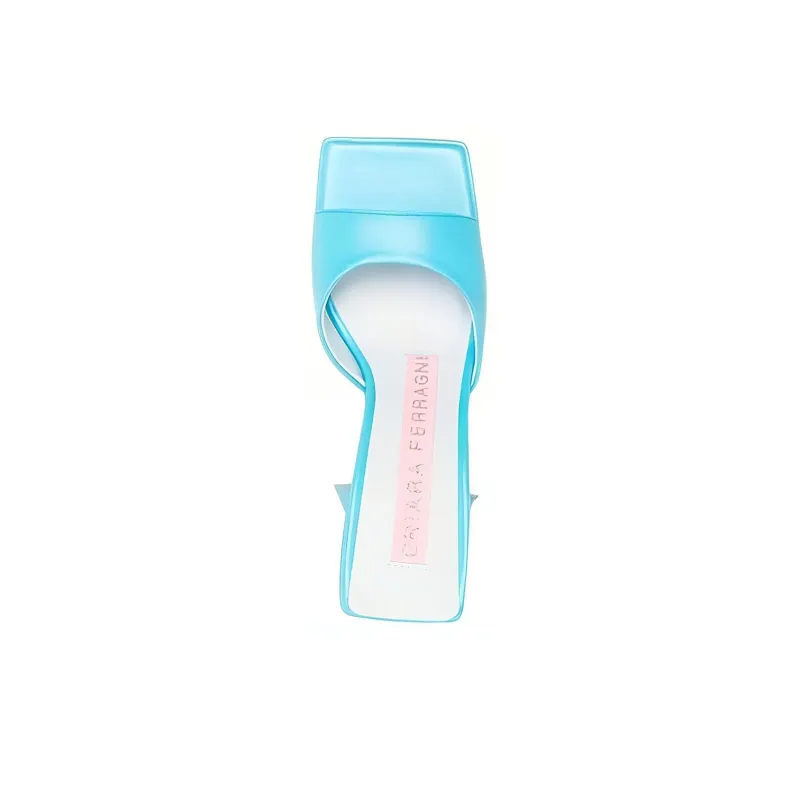 CHIARA FERRAGNI Square-toe Block-heel Sandals-3