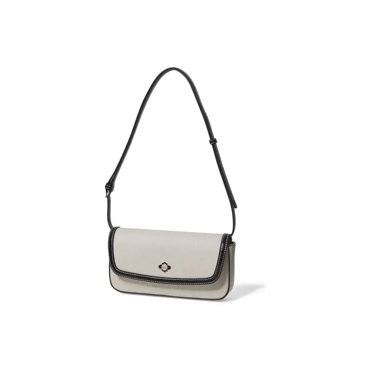 ORYANY Leather Portable Crossbody Bag Shoulder Bag Women's Ecru-2