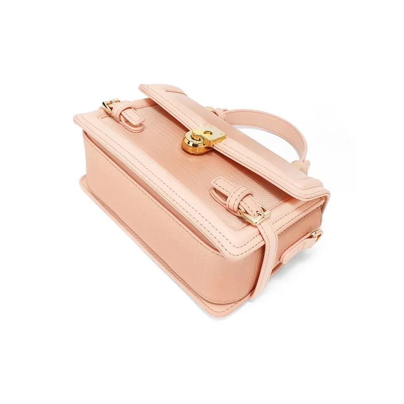 MEXICAN Polyurethane Shoulder Bag, Kelly Bag, Crossbody Bag, Handbag Regular Women's Cherry Blossom Pink-1