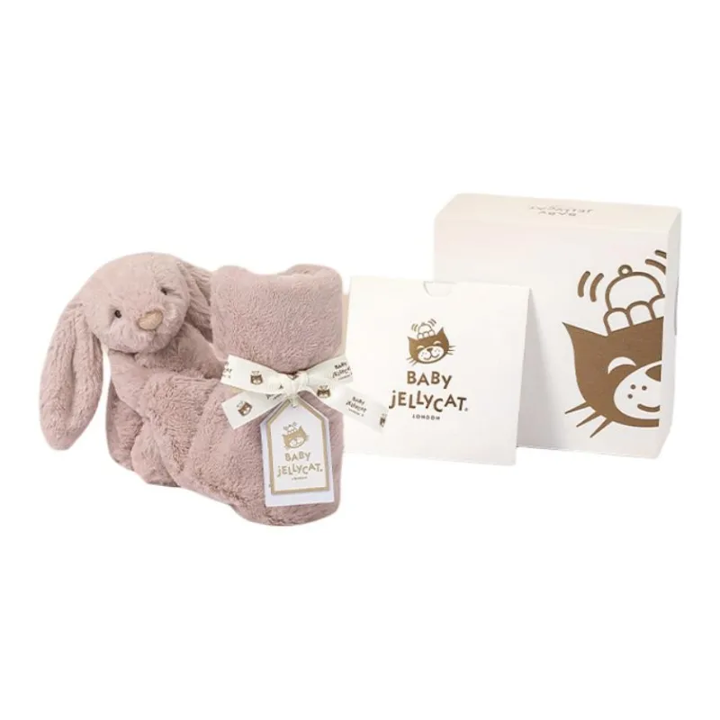 JELLYCAT Bashful Luxe Bunny Rosa Soother-2