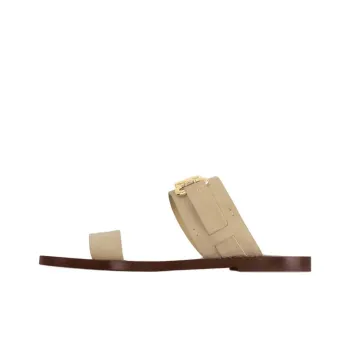 LOUIS VUITTON Slip Resistant Slide Slippers Women's Khaki