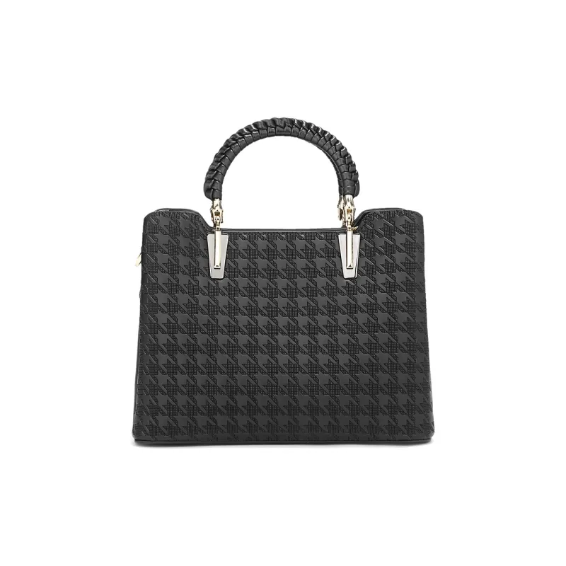 MEXICAN Polyurethane Mommy Bag, Shoulder Bag, Crossbody Bag, Handbag Regular Women's Black/Apricot/Milk White-1