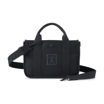 PORTER Canvas One Shoulder Crossbody Canvas Bag Handbag Unisex Black