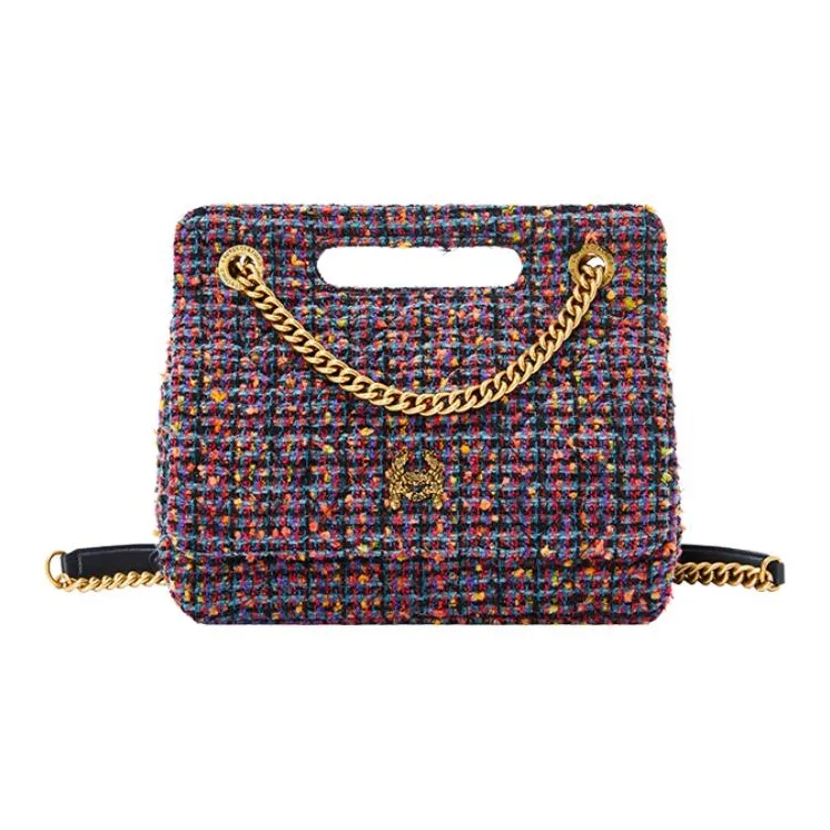 Laurence & Chico Polyester Portable Crossbody Bag Shoulder Bag Medium Size Women's Dark Blue/Red-5