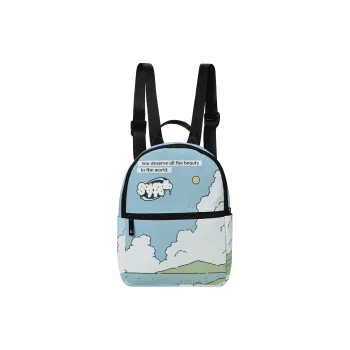 Soundbyte Polyester Backpack Laptop Bag Mini Unisex Blue