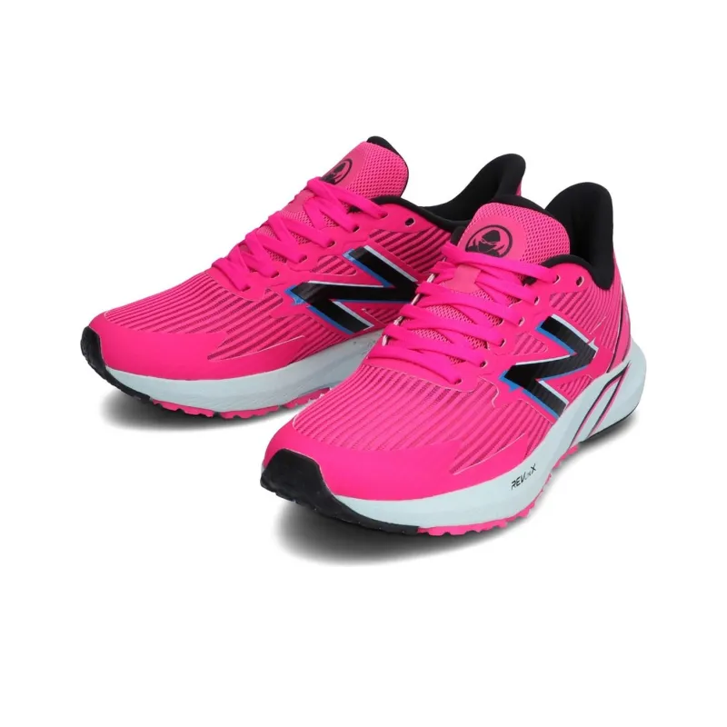 New Balance Hanzo Slip Resistant Cushioning Wear Resistant Low Top Running Shoes Women's Pink-3