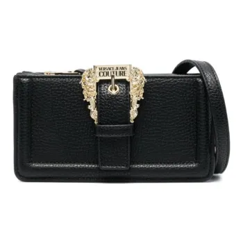 VERSACE JEANS COUTURE Polyester Shoulder Bag Crossbody Bag Women's Black
