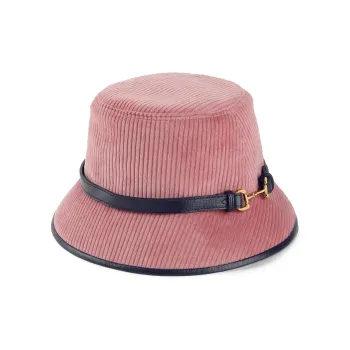 GUCCI Corduroy Horsebit Bucket Hat