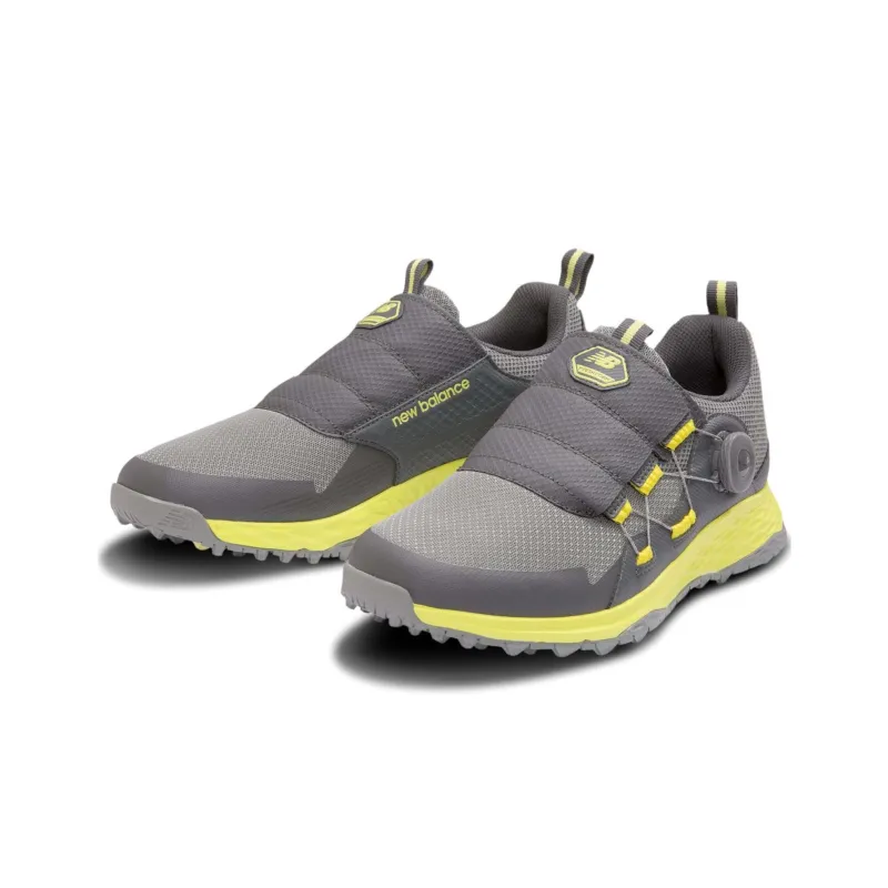 New Balance NB Fresh Foam 4700 V1 SL BOAR G Cushioning Breathable Low Top Golf Shoes Men's Gray Yellow-3