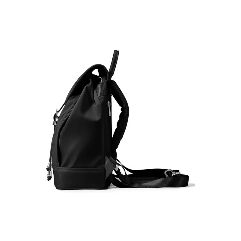 NANACREW Fabric Bucket Bag Backpack Regular Women's Black/Ecru/Burgundy-4