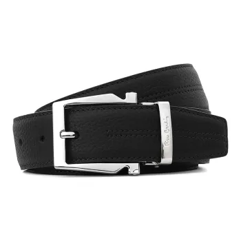 PIERRE CARDIN Pin Buckle Luxury Light Top Grain Cow Leather Belts Men's 3.4CM