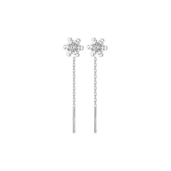 AITAO 999 Fine Silver Drop Earrings Women's Niche