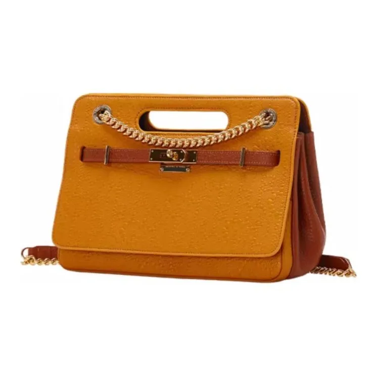 Laurence & Chico Top Grain Cow Leather Crossbody Handbag Shoulder Bag Medium Size Women's Brown-1