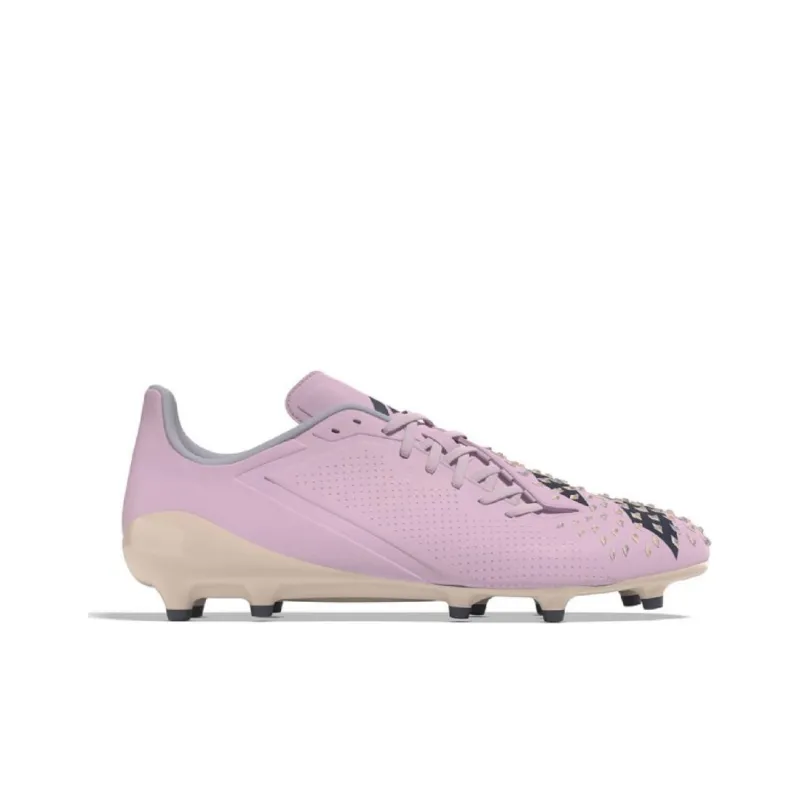 Adidas Predator Malice FG Rubber Long Studs Anti-Slip Wear-Resistant Soccer Shoes Men's Pink Black-1