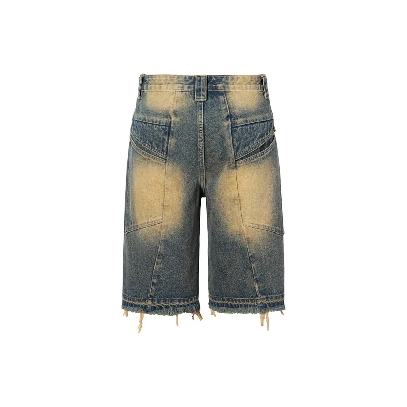 ROCAWEAR Denim Shorts Unisex Washed Blue-1
