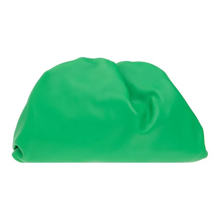 Bottega Veneta Cow Leather Cloud Bag Clutch Women's Green-2
