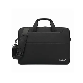 COOLBELL Polyester Briefcase, Shoulder Bag Regular Men's Black