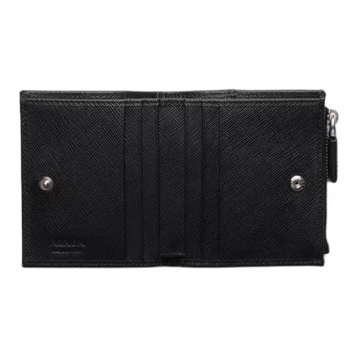 PRADA Recycled Nylon Wallet Small Size Men's Black-1