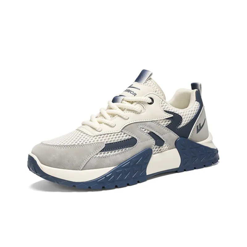 Warrior Height-Enhancing Wear-Resistant Lightweight Low-Top Casual Shoes Men's-1
