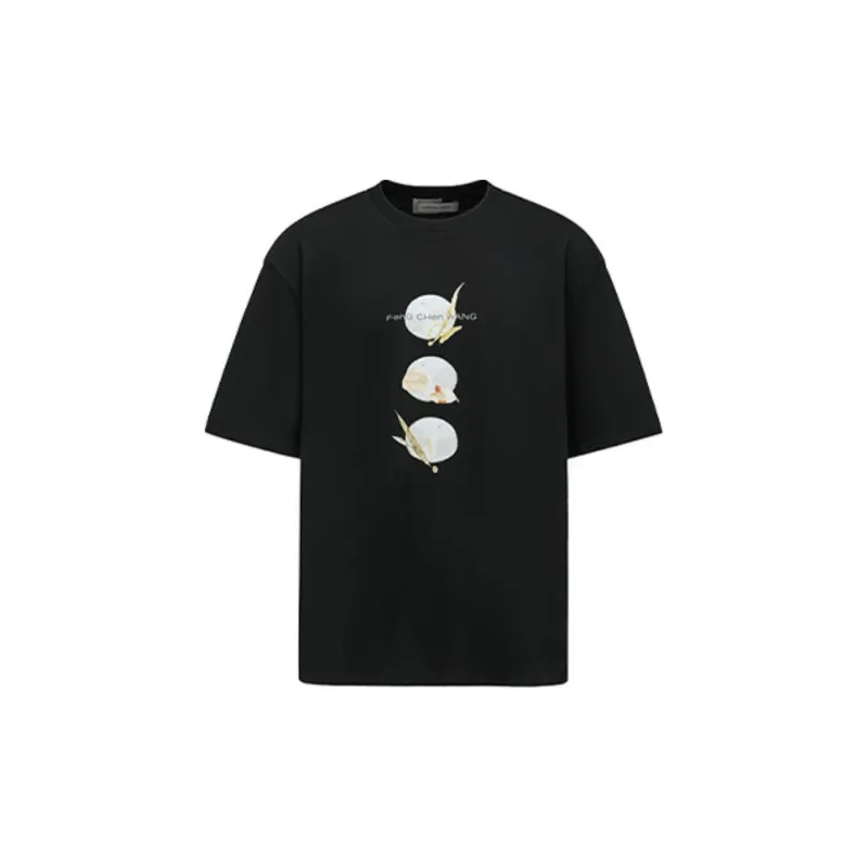 Feng Chen Wang Plant Dyeing Series T Shirt Unisex Black-1