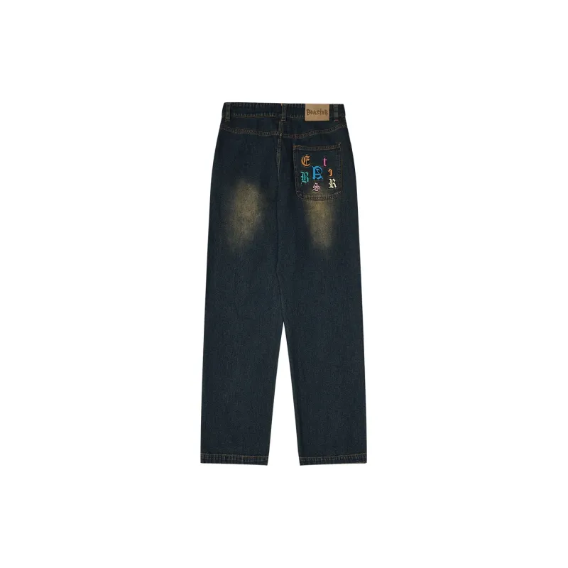 BEASTER Jeans Unisex Denim Blue-1