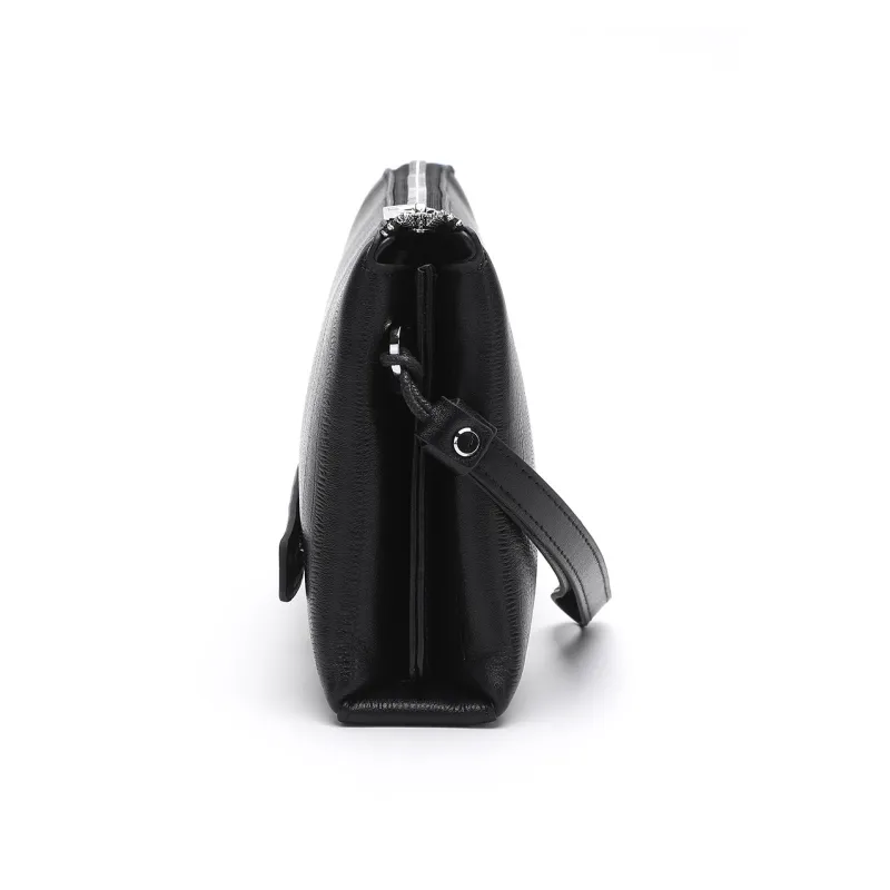 ELLE HOMME Cow Leather Clutch Regular Men's Black-2