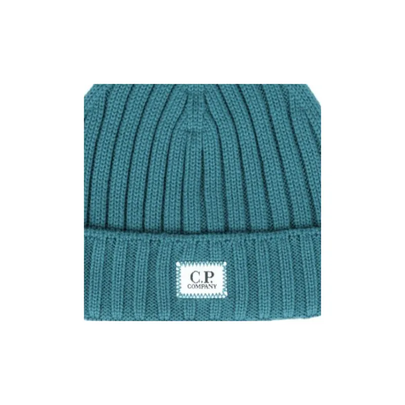 C.P.Company Wool Beanies Unisex Blue-2