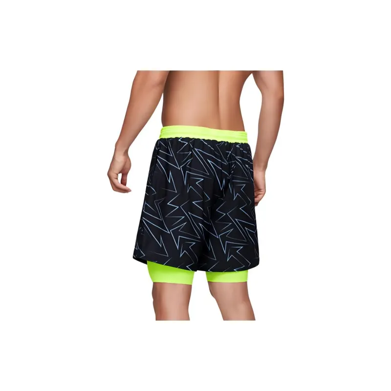 BALNEAIRE Swimming Shorts Men's Trendy And Cool Black/Green-1