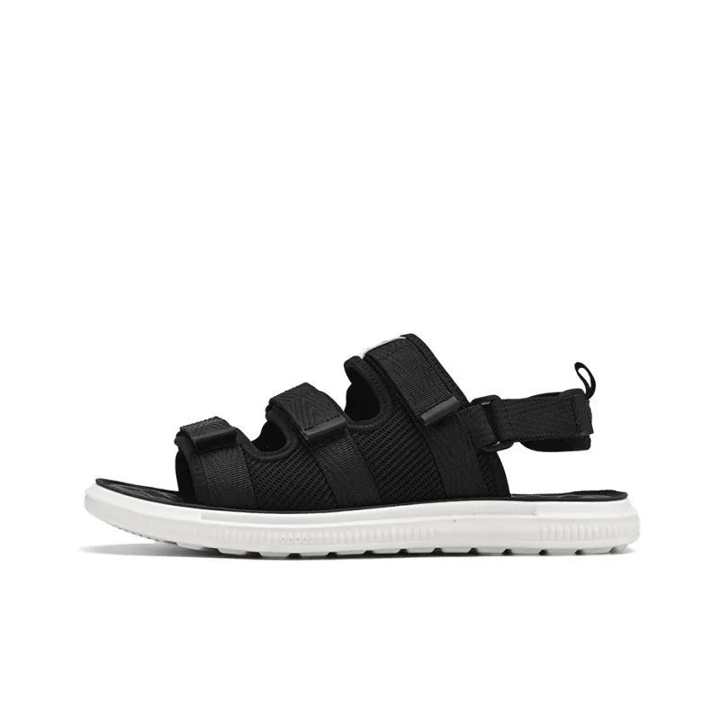 Warrior Comfortable Soft Sole Men's Black Beach Sandals-0