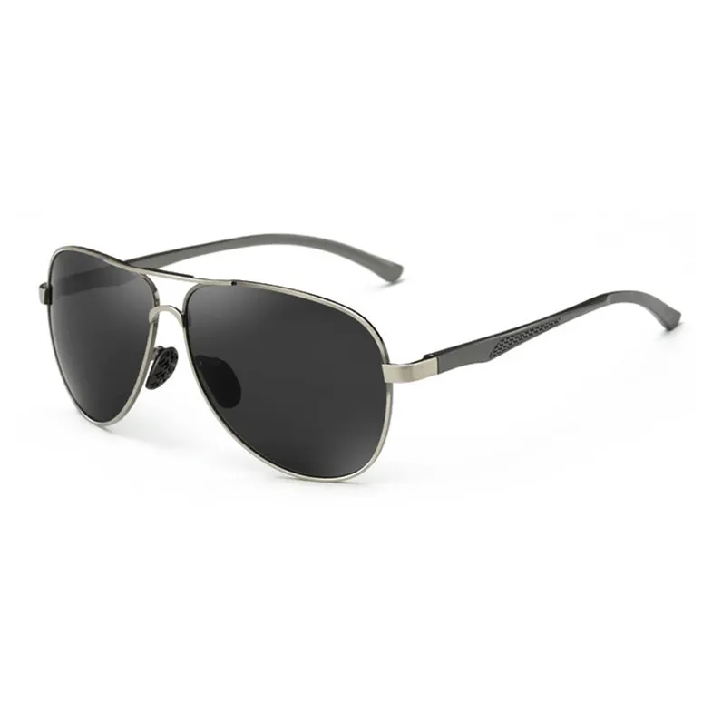Thunder Pailong Alloy Aluminum Magnesium Alloy Aviator Sunglasses Men's Gold/Gray/Black-7