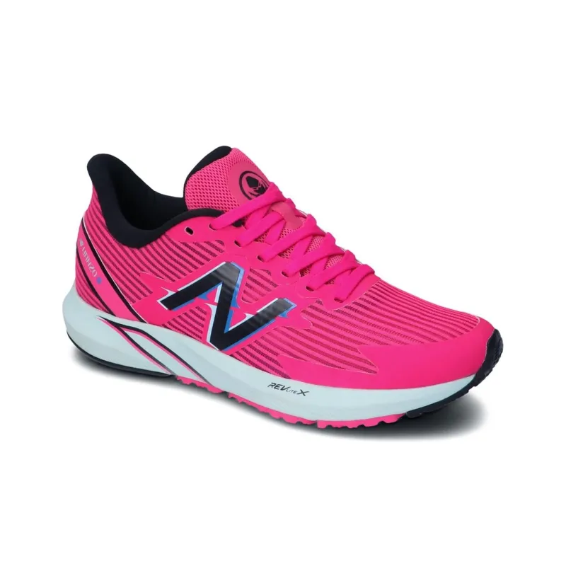 New Balance Hanzo Slip Resistant Cushioning Wear Resistant Low Top Running Shoes Women's Pink-2