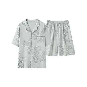 MIIOW Pajama Set Men's Light Gray