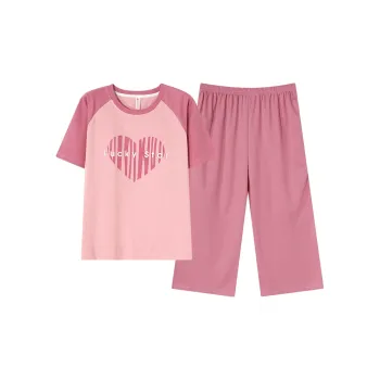 Follow The United States Pajama Set Pad Style Women's Fuchsia