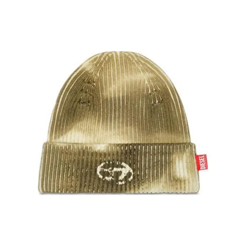 DIESEL Wool Beanies Unisex Beige-0